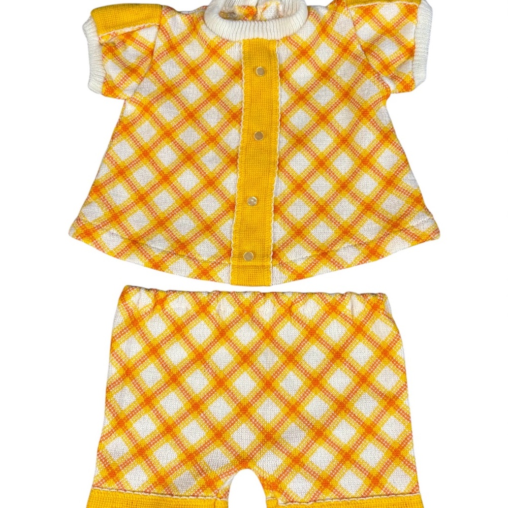 Vintage Baby Toddler 9 Months Two Piece Sweater Knit Outfit Giltknits Japan